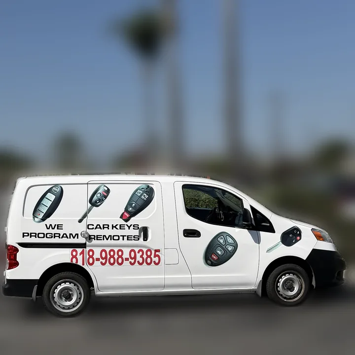Van Nuys Locksmith mobile service van, side view